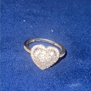 Elegant Silver Heart Ring
